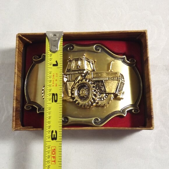 Gold Tractor Belt Buckle - Picture 9 of 9